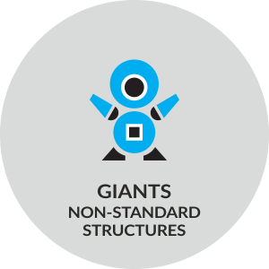 giants / Non-standard structures